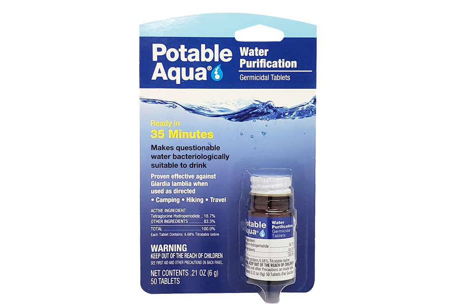 Potable Aqua Iodine Water Purification Tablets
